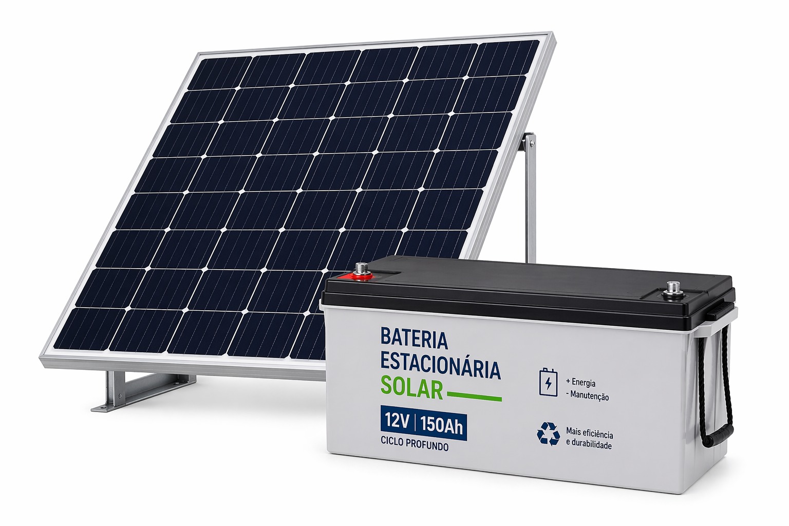 Placa Solar com Bateria